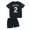 Manchester City Kyle Walker #2 Tredjedraktsett Barn 2023-24 Kortermet (+ korte bukser)